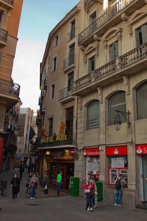Hostal Paris Barcelona Bagian luar foto